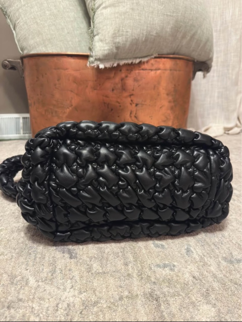 Sondra Roberts Squared Quilted Hobo Purse - Picture 3 of 8